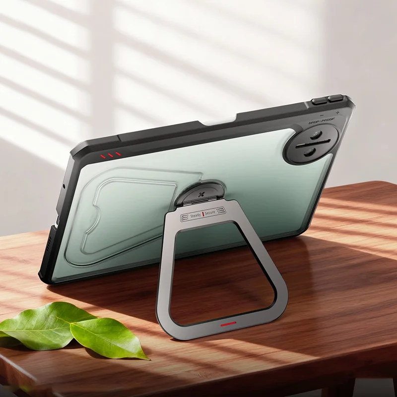 XUNDD For Huawei MatePad Mini Case Kickstand TPU + PC Shockproof Tablet Cover with Pen Slot (Stylus Not Included) - Black