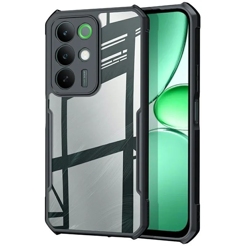XUNDD For Realme C85 5G Case Dropproof TPU + Acrylic Clear Back Phone Cover - Black