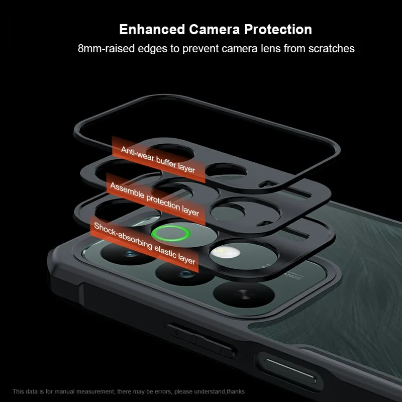 XUNDD For Realme C85 5G Case Dropproof TPU + Acrylic Clear Back Phone Cover - Black