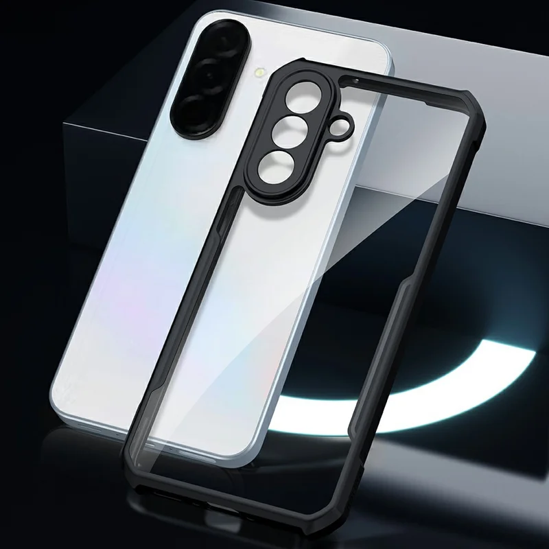 XUNDD For Samsung Galaxy A37 5G Case Dropproof TPU + Acrylic Clear Back Phone Cover - Black