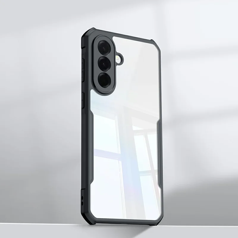 XUNDD For Samsung Galaxy A37 5G Case Dropproof TPU + Acrylic Clear Back Phone Cover - Black