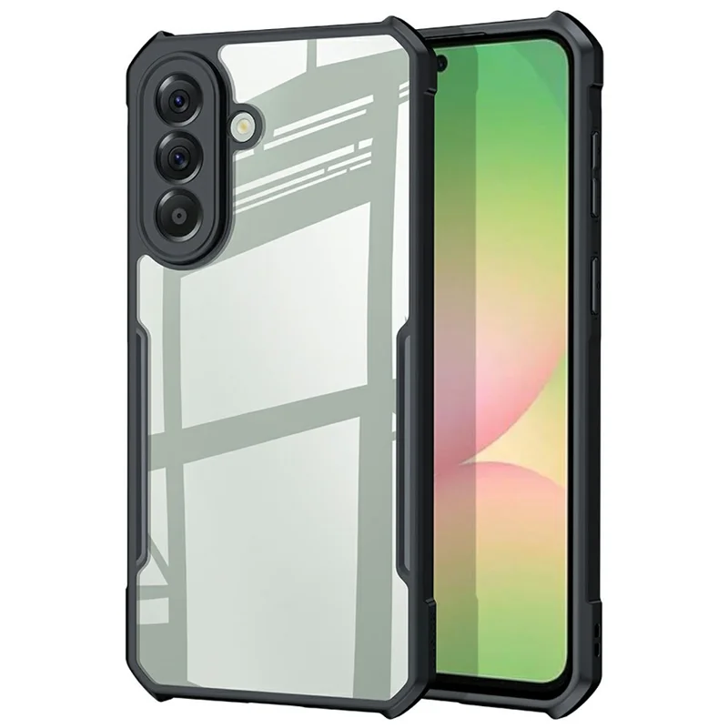 XUNDD For Samsung Galaxy A57 5G Case Dropproof TPU + Acrylic Clear Back Phone Cover - Black