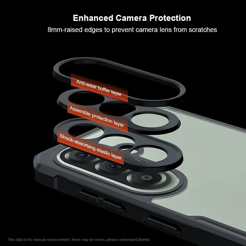 XUNDD For Samsung Galaxy A57 5G Case Dropproof TPU + Acrylic Clear Back Phone Cover - Black