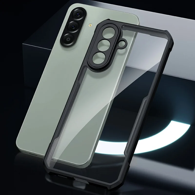 XUNDD For Samsung Galaxy A57 5G Case Dropproof TPU + Acrylic Clear Back Phone Cover - Black