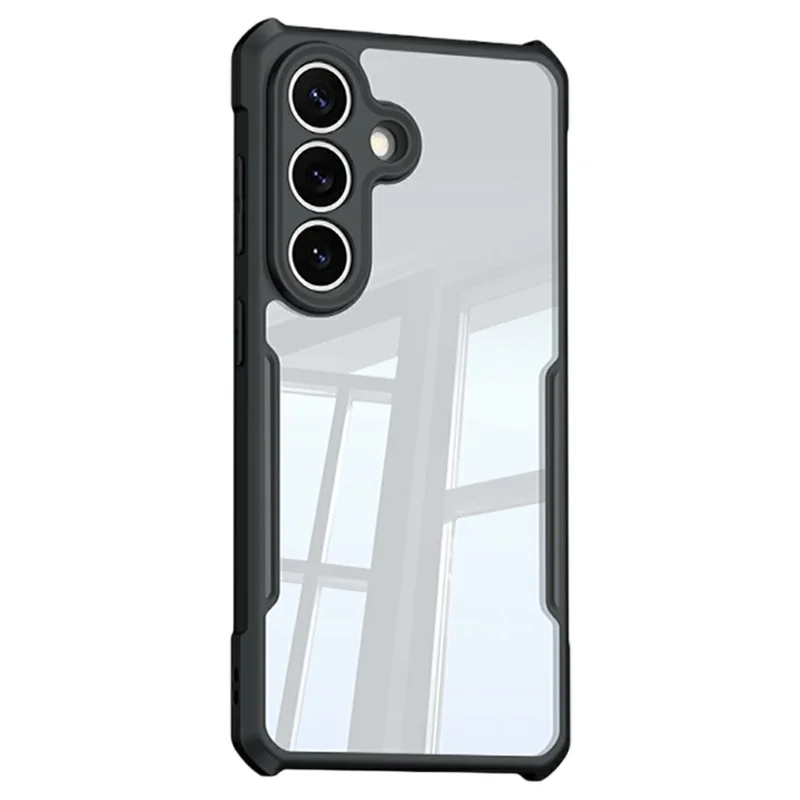 XUNDD For Samsung Galaxy S26 Case Dropproof TPU + Acrylic Clear Back Phone Cover - Black