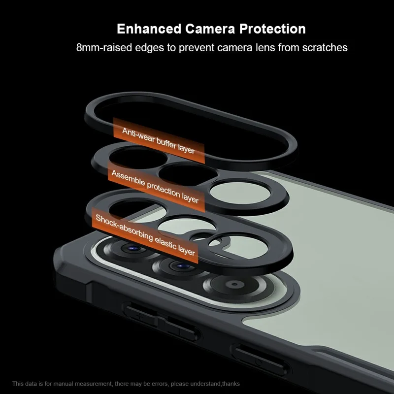 XUNDD For Samsung Galaxy S26 Case Dropproof TPU + Acrylic Clear Back Phone Cover - Black