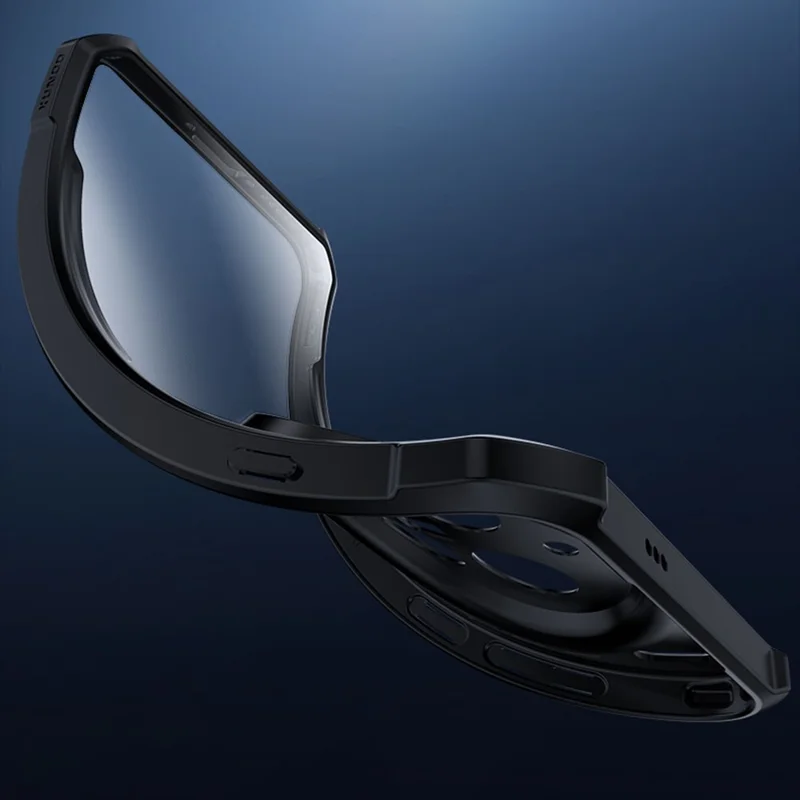 XUNDD For Samsung Galaxy S26 Ultra Case Dropproof TPU + Acrylic Clear Back Phone Cover - Black