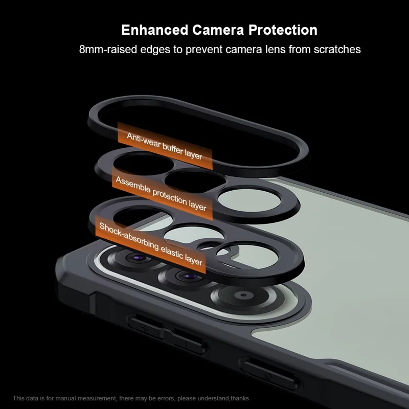 XUNDD For Samsung Galaxy S26+ Case Dropproof TPU + Acrylic Clear Back Phone Cover - Black