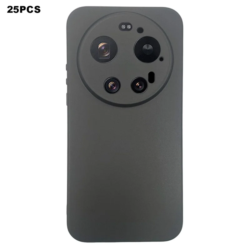 Bulk Purchasing 25Pcs For Xiaomi 17 Ultra 5G Case 1.2mm TPU Matte Phone Cover - Black
