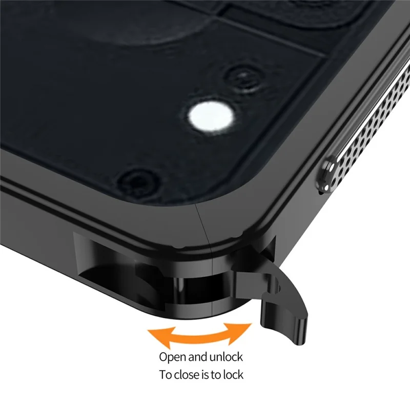 Pour Nothing Phone (3a) Lite 5G Étuis Pare-chocs Couverture à Dissipation de Chaleur avec Cadre Métallique et Protège-objectif - Gris