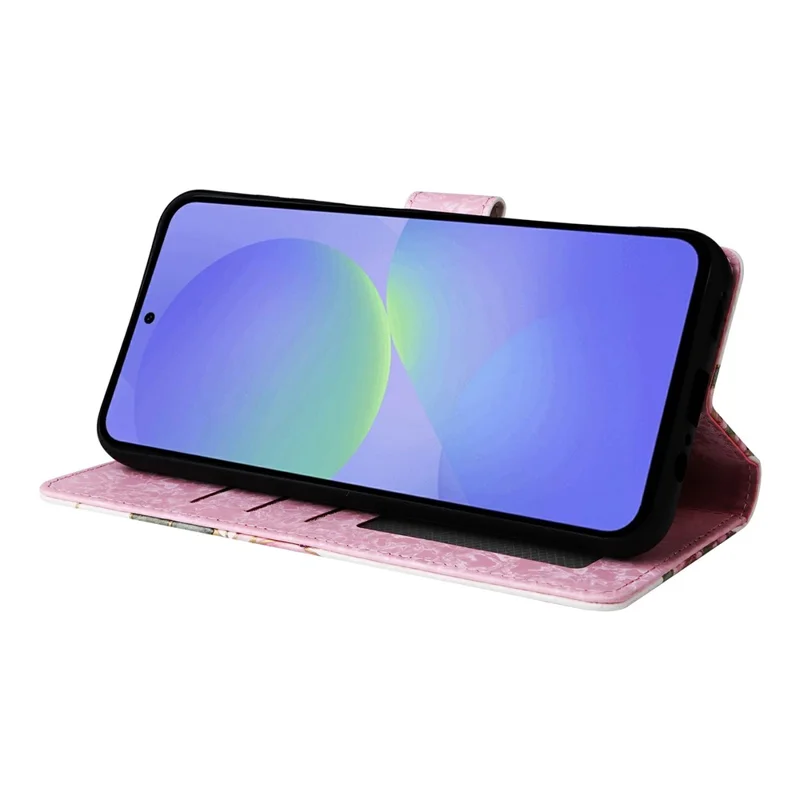 Coque pour Samsung Galaxy A57 5G, étui en cuir fleuri avec blocage RFID - Fleuri