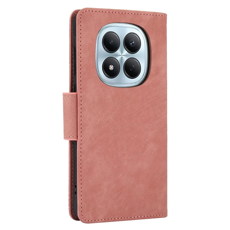 For Xiaomi Poco M8 5G / Redmi Note 15 5G (Global) / 15 4G (Global) Case Flower Butterfly Wallet Leather Phone Cover with Hand Strap - Pink
