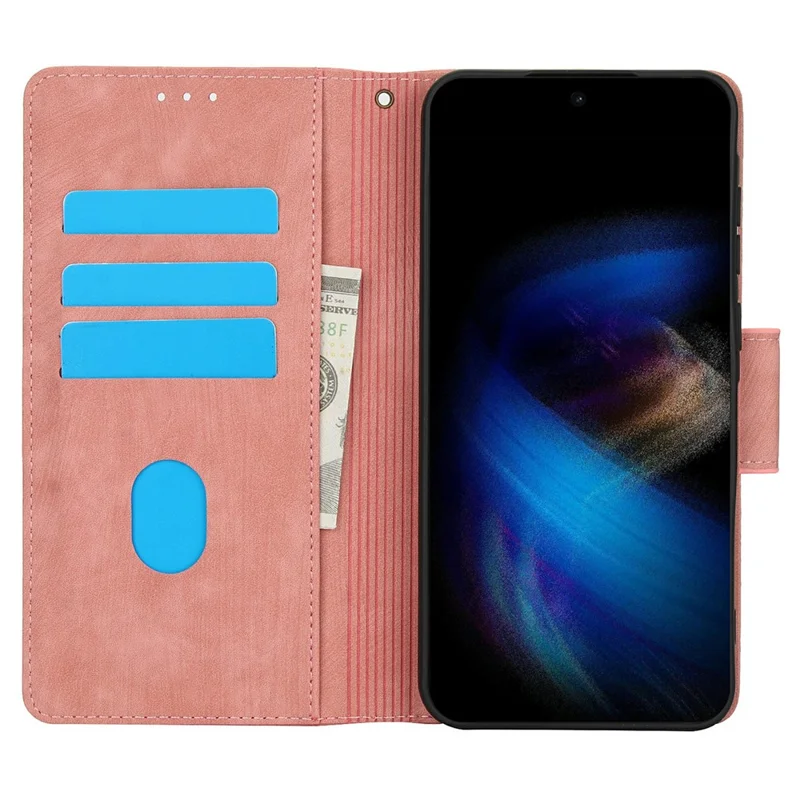 For Xiaomi Poco M8 5G / Redmi Note 15 5G (Global) / 15 4G (Global) Case Flower Butterfly Wallet Leather Phone Cover with Hand Strap - Pink