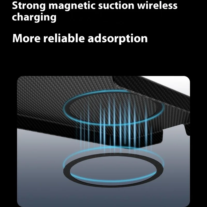 GKK Custodia Magnetica per Samsung Galaxy S26 Ultra, Copertura Posteriore in Policarbonato con Texture in Fibra di Carbonio 600D Fine, Nera