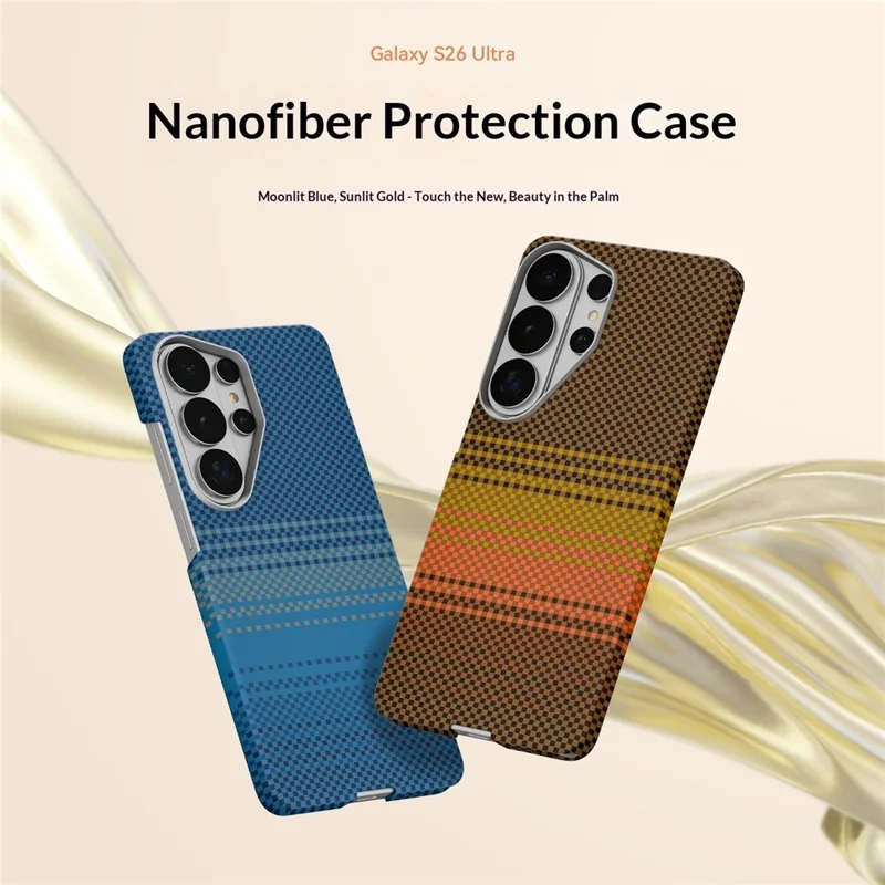 GKK Custodia per Samsung Galaxy S26 Ultra Custodia Rigida PC Antishock Cover Posteriore - Blu Luna