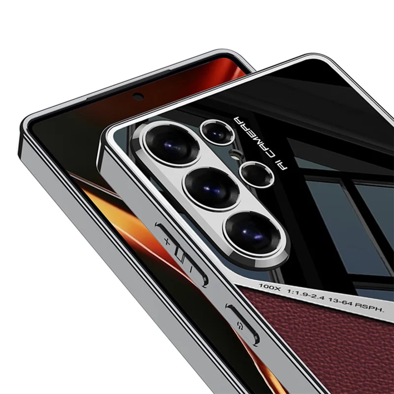 GKK For Samsung Galaxy S26 Ultra Case X Shape Design Protective Hybrid Phone Cover - Black