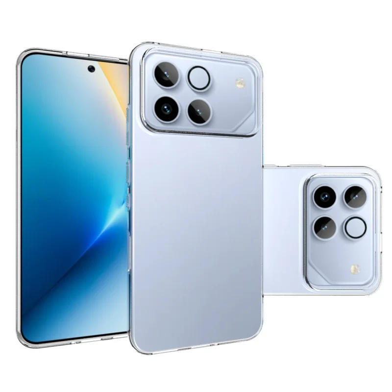 Kauf in Bulk für Honor Win 5G Hülle, wasserabweisende TPU-Handyrückseite – Transparent