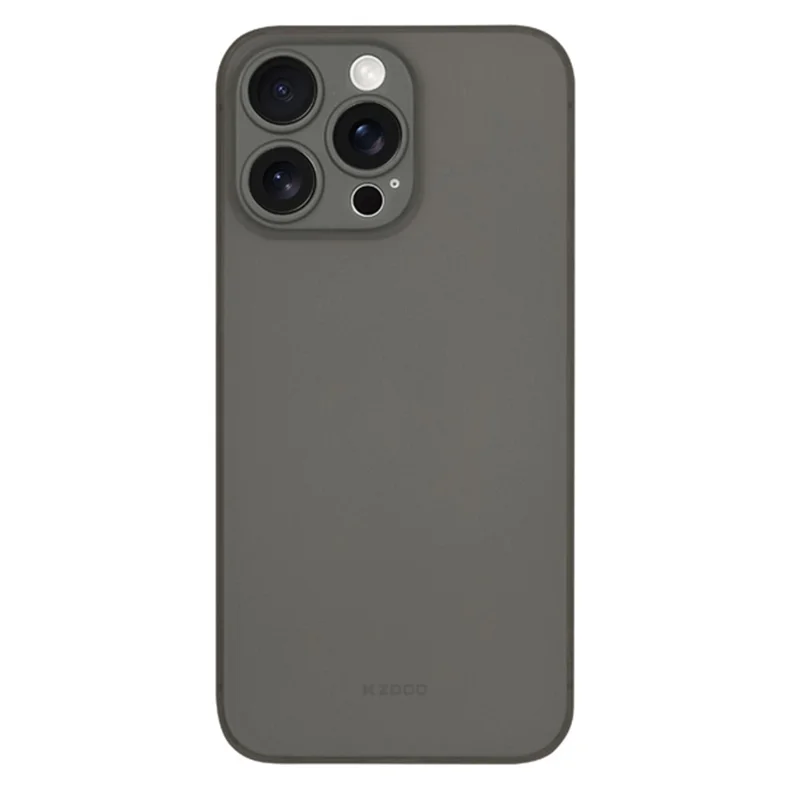KZDOO Air Skin Series for iPhone 14 Pro Max Case Frosted Back Ultra Thin PP Phone Cover - Titanium Grey