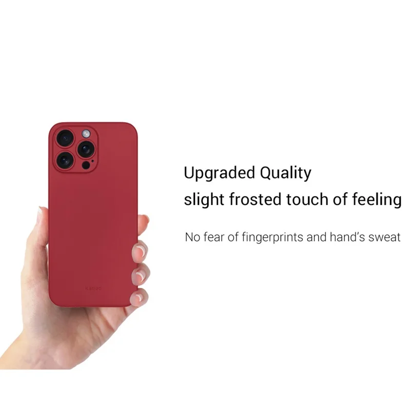 KZDOO Seria Air Skin dla iPhone 13 Pro Max, pokrowiec matowy, ultracienki, z tworzywa PP - Czarny