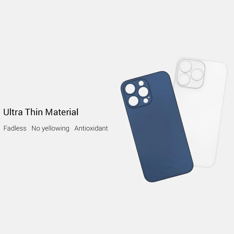 KZDOO Seria Air Skin dla iPhone 13 Pro, etui matowe, ultracienkie pokrowiec z tworzywa PP - niebieski