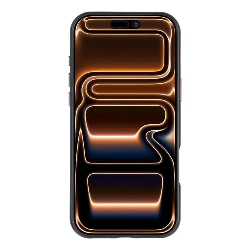 KIGC Für iPhone 17 Pro Max Hülle kompatibel mit MagSafe Metalllinse Rahmen PC dünne Handyhülle - Schwarz