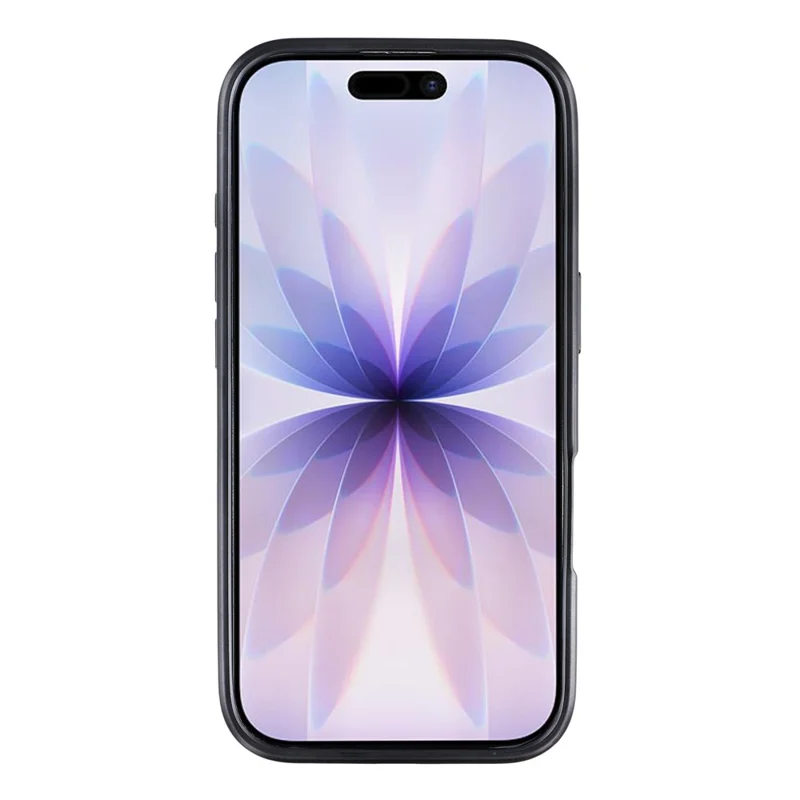 KIGC Für iPhone 17 Hülle Leder + PC + TPU Beschichtete Handyhülle mit Kartenfach - Schwarz