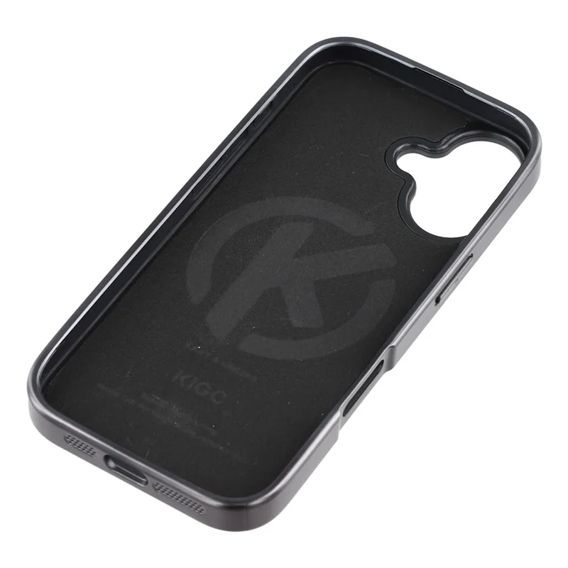 KIGC Für iPhone 17 Hülle Leder + PC + TPU Beschichtete Handyhülle mit Kartenfach - Schwarz