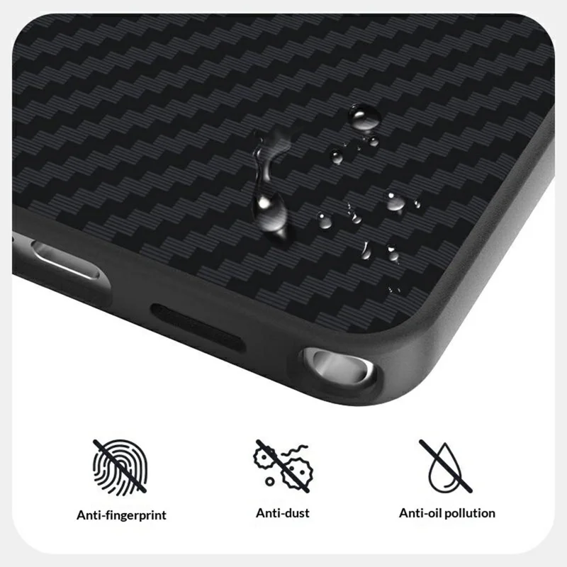 ABEEL For Samsung Galaxy S26 Ultra Magnetic Case Carbon Fiber Texture Phone Back Cover - Black  /  Red