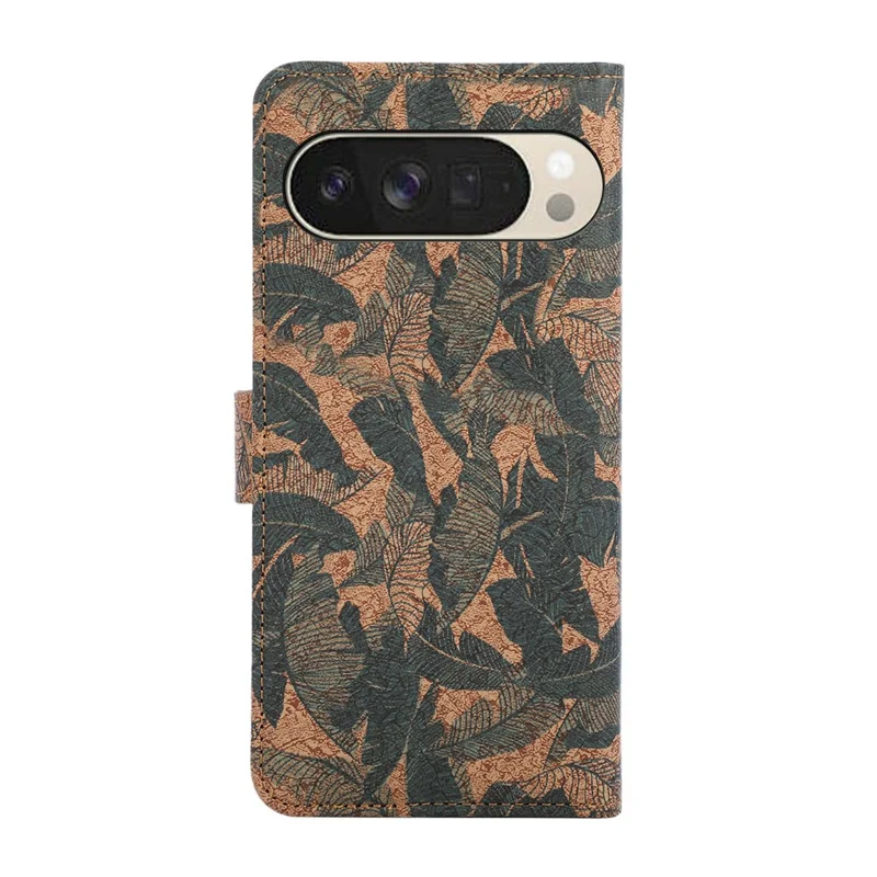 For Google Pixel 10 Pro XL Leather Wallet Case Bohemian-style TPU PU Phone Cover with Stand - Autumn Leaves