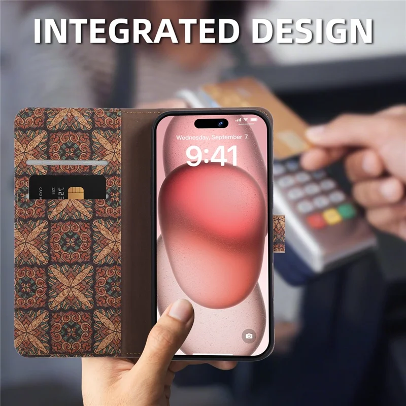 For Sony Xperia 10 VII Leather Wallet Case Bohemian-style TPU PU Phone Cover with Stand - Hearts