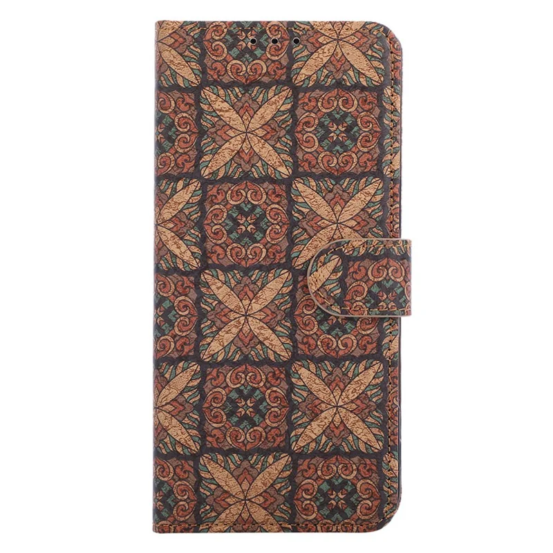 For Sony Xperia 10 VII Leather Wallet Case Bohemian-style TPU PU Phone Cover with Stand - Hearts