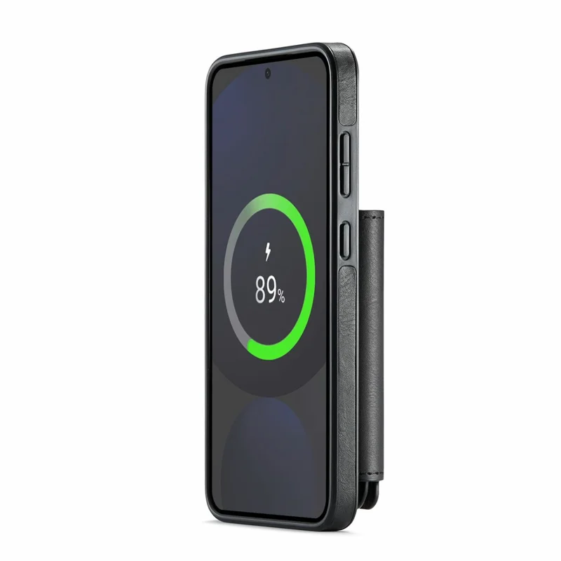 MAGKING K3 Series For Samsung Galaxy S24 FE Magnetic Case Detachable Wallet PC + TPU + PU Phone Cover - Black