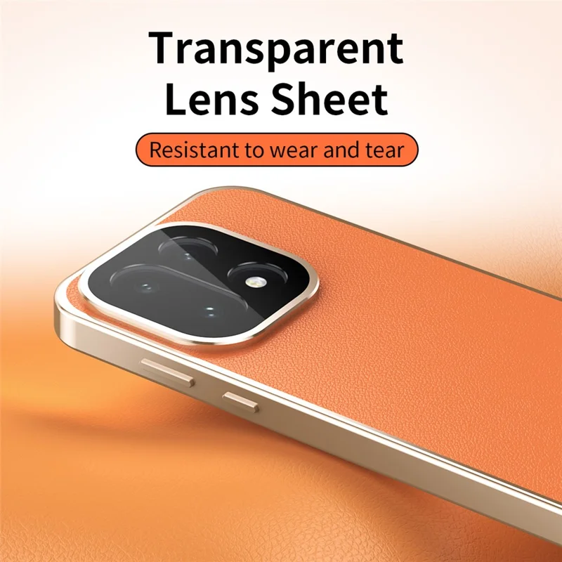 For OnePlus 15 5G Case Magnetic Frame Front Tempered Glass Leather PC Back Phone Cover - Orange