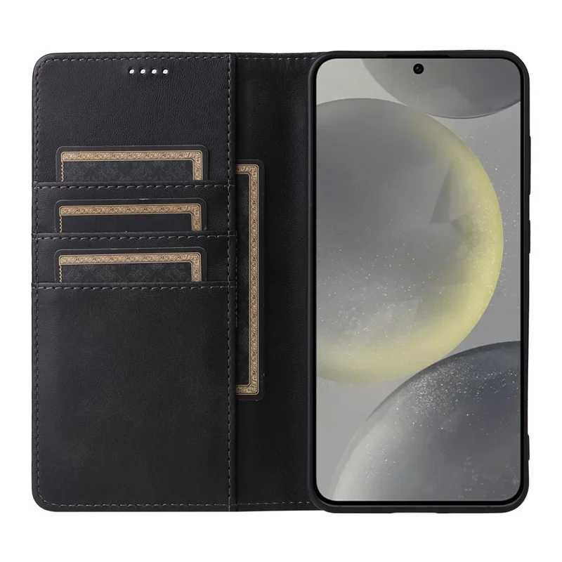 For Samsung Galaxy S26 / S26 Pro Case RFID Blocking PU Leather Phone Wallet Cover - Black