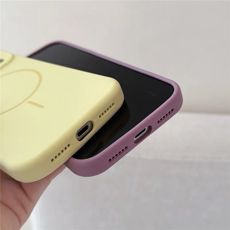 For iPhone 17 Pro Max Case Compatible with MagSafe Rhinestone Decor Lens Frame Silicone Phone Cover - Orange