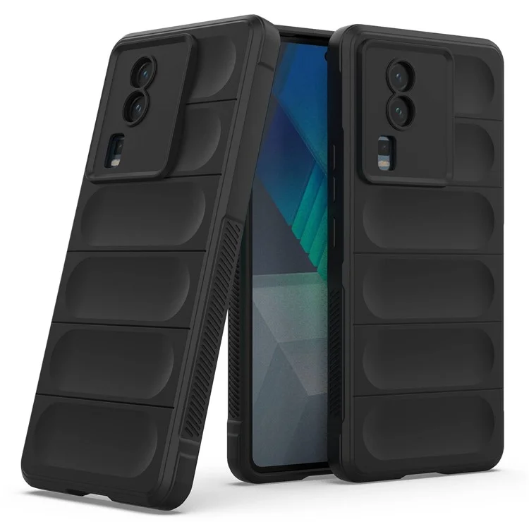 Couverture de Téléphone Pour Vivo Iqoo Neo7 5G, Soft TPU Protective Shell Phone Phone Back Protector Case - le Noir