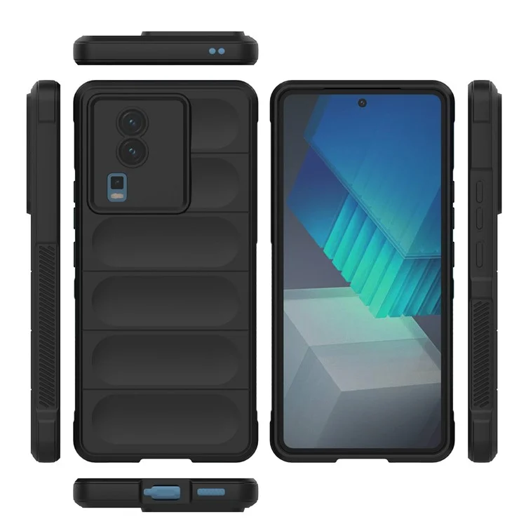 Couverture de Téléphone Pour Vivo Iqoo Neo7 5G, Soft TPU Protective Shell Phone Phone Back Protector Case - le Noir