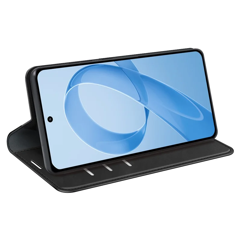 For OnePlus Ace 6 5G Case Skin Touch Leather Wallet Phone Cover - Black