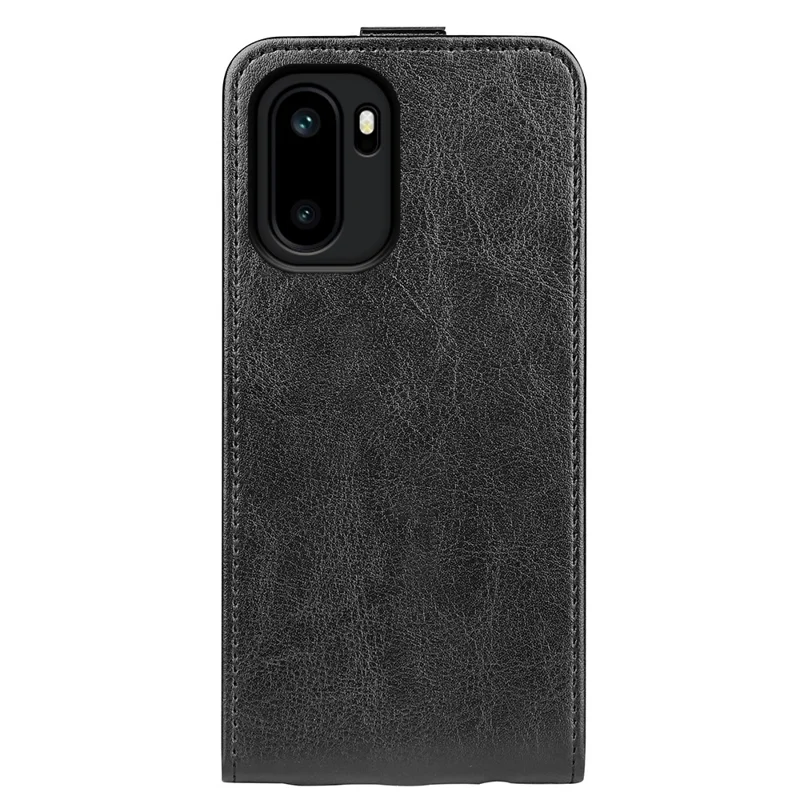 For OnePlus Ace 6 5G Case with Card Slots Vertical Flip Leather Phone Cover - Black