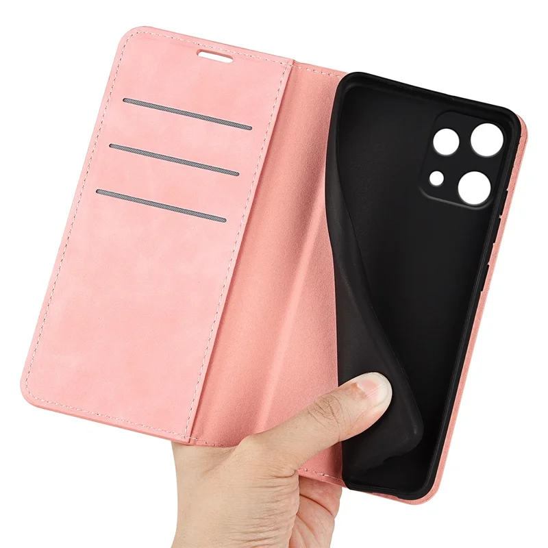 For Nothing Phone (3a) Lite 5G Case Skin Touch Leather Wallet Phone Cover - Pink