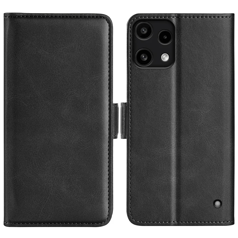 For Nothing Phone (3a) Lite 5G Case Calf Texture Leather Wallet Phone Cover - Black