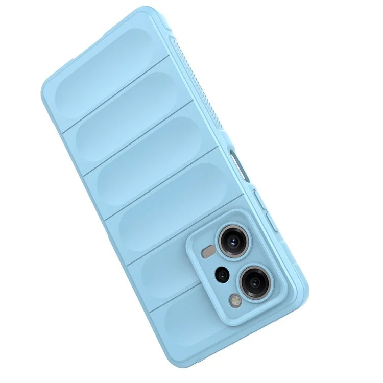 For Xiaomi Redmi Note 12 Pro 5G Drop-proof Back Cover Flexible TPU Anti-scratch Phone Case - Baby Blue