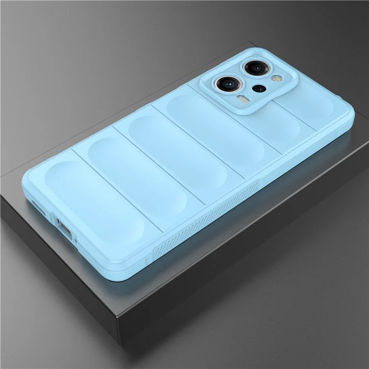 For Xiaomi Redmi Note 12 Pro 5G Drop-proof Back Cover Flexible TPU Anti-scratch Phone Case - Baby Blue