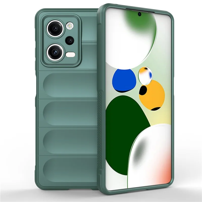 For Xiaomi Redmi Note 12 Pro 5G Drop-proof Back Cover Flexible TPU Anti-scratch Phone Case - Green