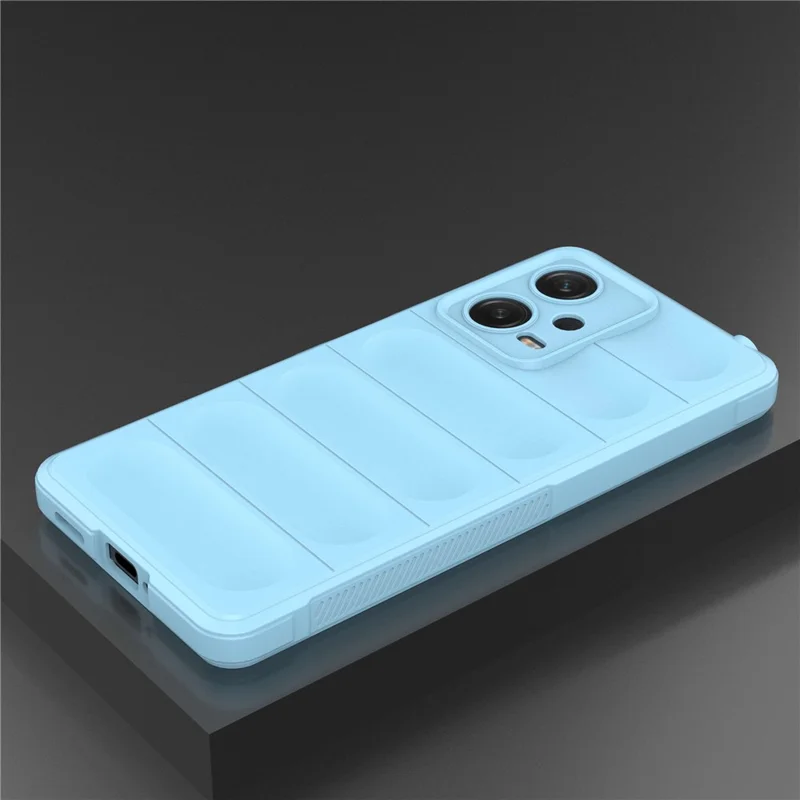 Für Xiaomi Redmi Note 12 Pro 5G stoßfeste Rückabdeckung Flexible TPU-Kratzer-Handy-Hülle - Weiß