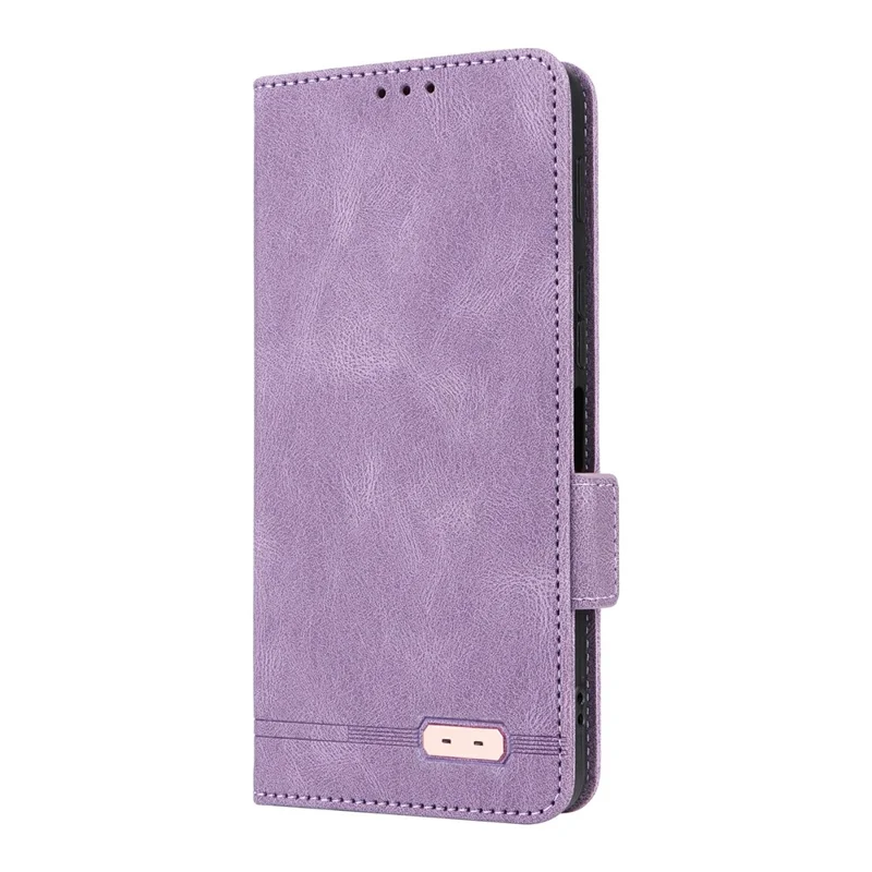 Phone Case for ZTE nubia S2R  /  S2e  /  S2 Lite Leather Wallet Flip Phone Cover with Hardware Decor - Purple