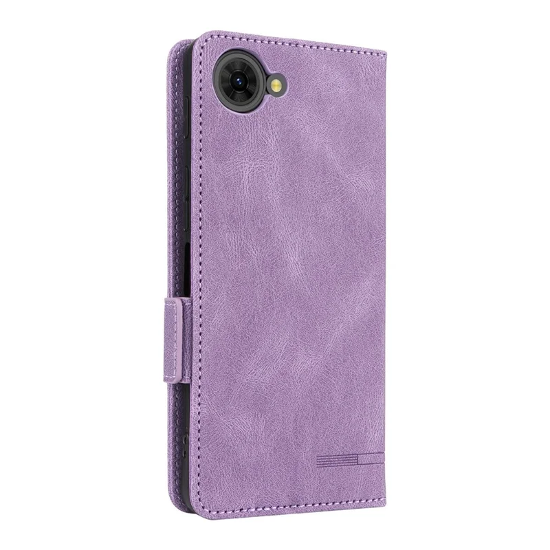 Phone Case for ZTE nubia S2R  /  S2e  /  S2 Lite Leather Wallet Flip Phone Cover with Hardware Decor - Purple