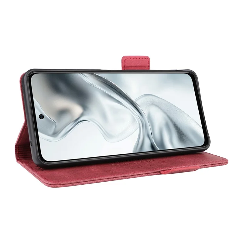 Phone Case for ZTE nubia S2R  /  S2e  /  S2 Lite Leather Wallet Flip Phone Cover with Hardware Decor - Rose