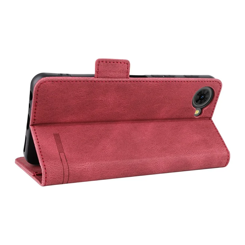 Phone Case for ZTE nubia S2R  /  S2e  /  S2 Lite Leather Wallet Flip Phone Cover with Hardware Decor - Rose