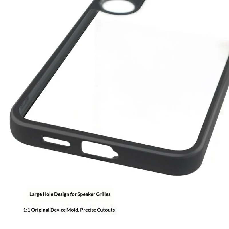 For Samsung Galaxy S26+ Phone Case Shockproof PC + TPU Clear Back Cover - Black+Transparent